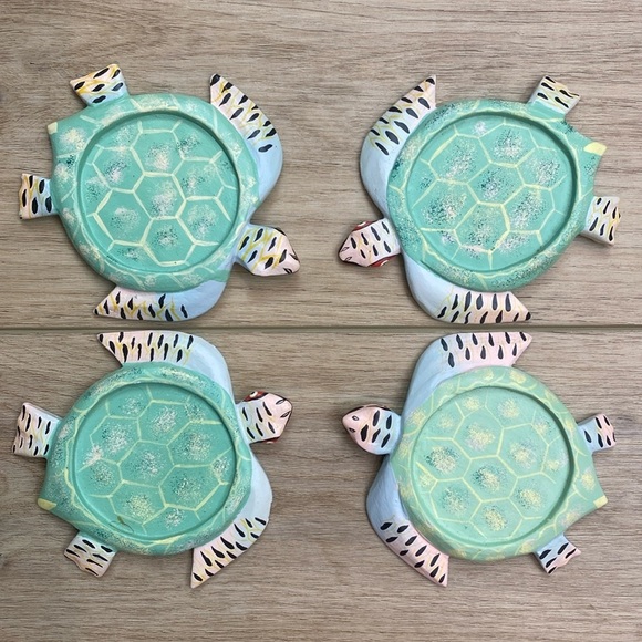 Hand Painted Turtle Coasters - Picture 1 of 14